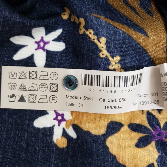 MASSIMO DUTTI floral print blouse - Picture 7 of 7